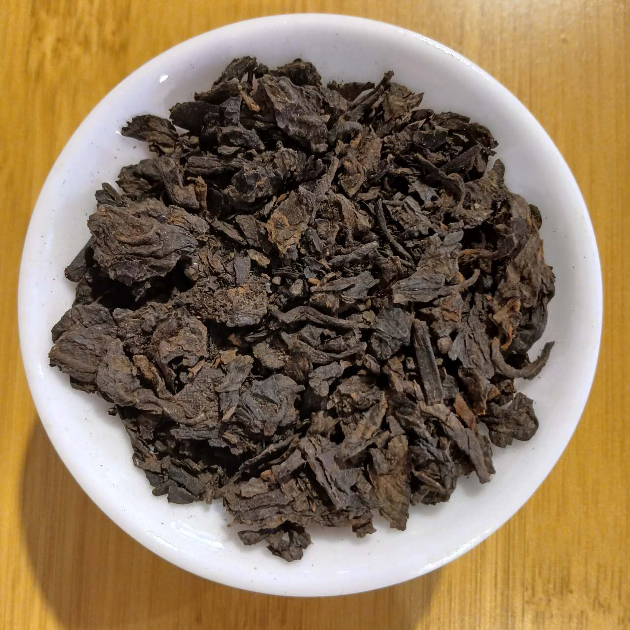 2017 Yi Wu Shu Puer – Aged Fermented Black Puer Tea Cake from Tigerlily Tea
