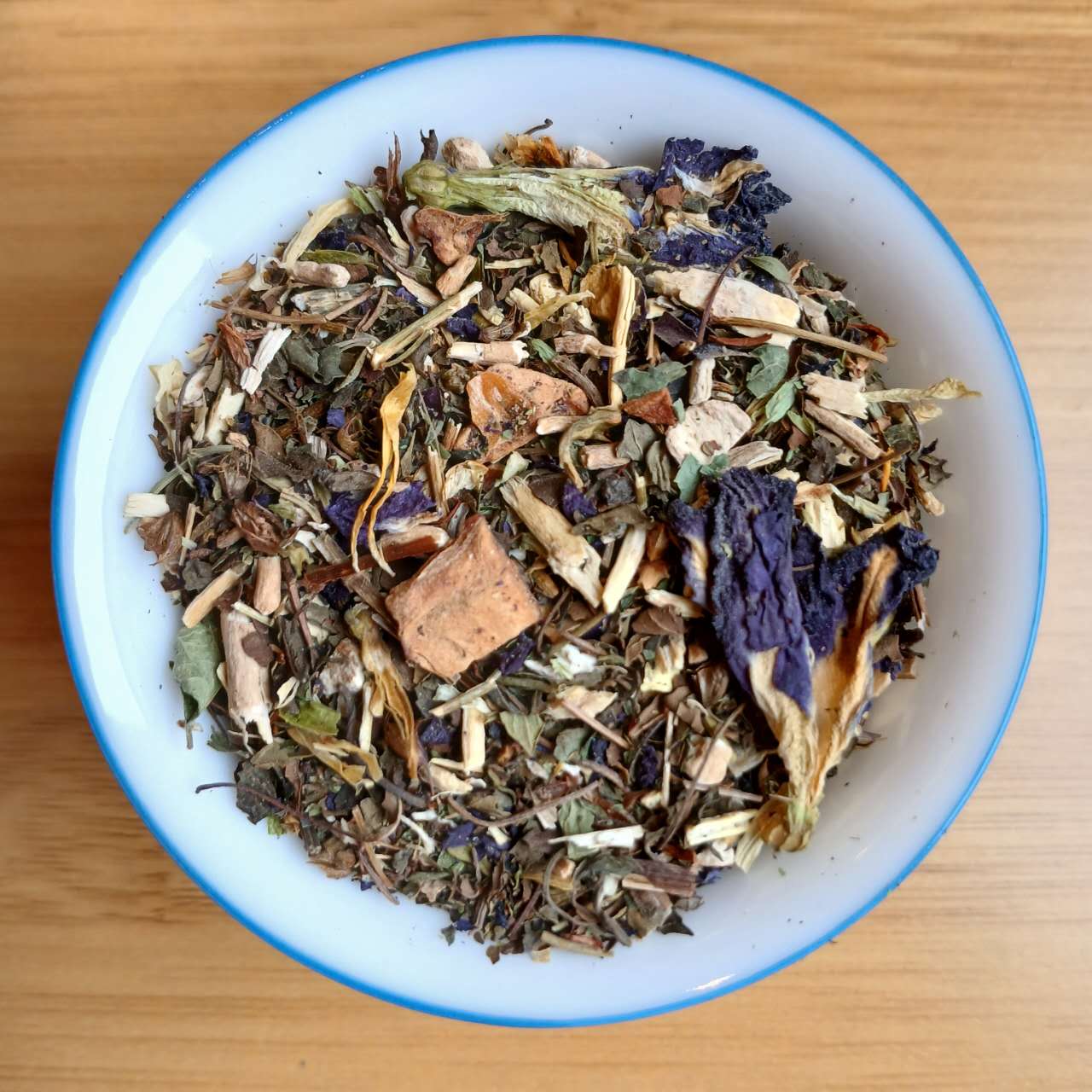Organic Blue Rainbow Herbal Tea – Caffeine-Free Mood Support from Tigerlily Tea