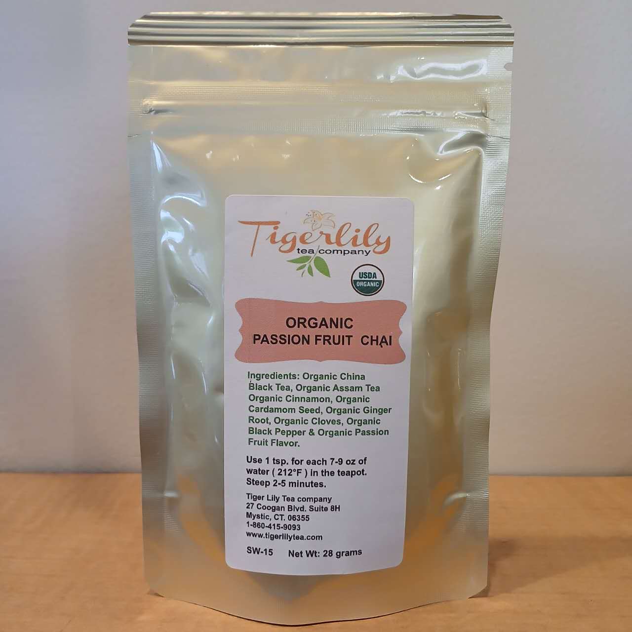 Organic Passion Fruit Chai – Spiced Black Tea with Passion Fruit and Spices from Tigerlily Tea