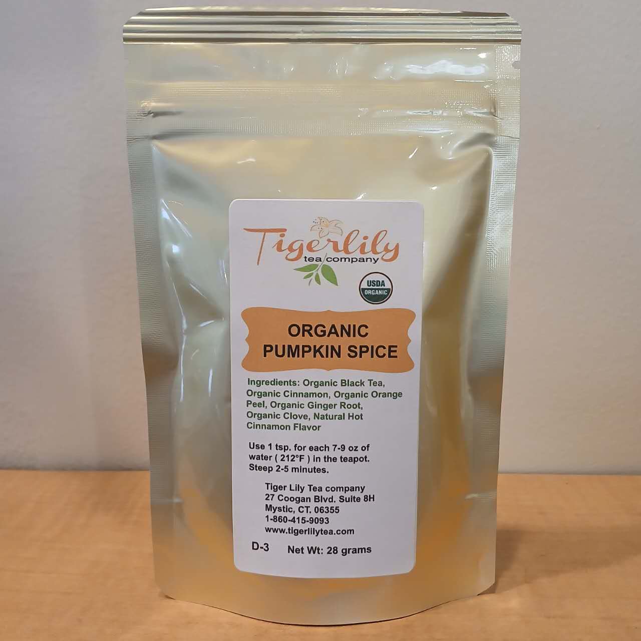 Organic Pumpkin Spice Black Tea – Festive Fall Blend by Tigerlily Tea