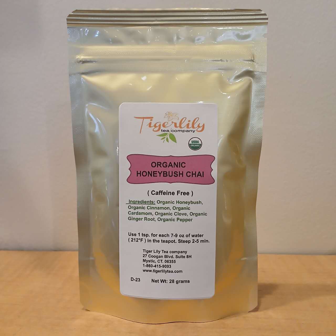 Organic Maple Honeybush Chai – Caffeine-Free Herbal Tea by Tigerlily Tea