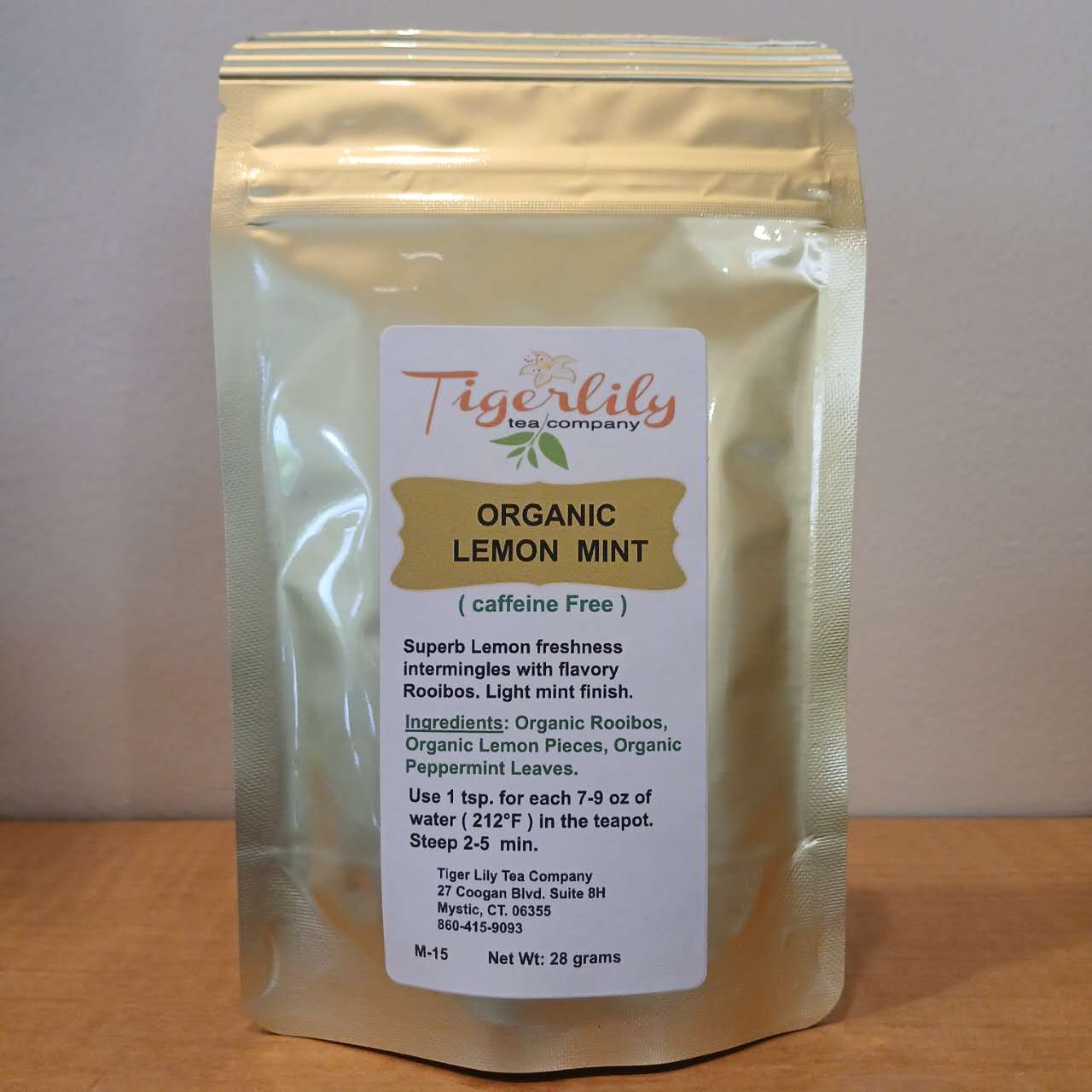 Organic Lemon Mint Herbal Tea – Caffeine-Free