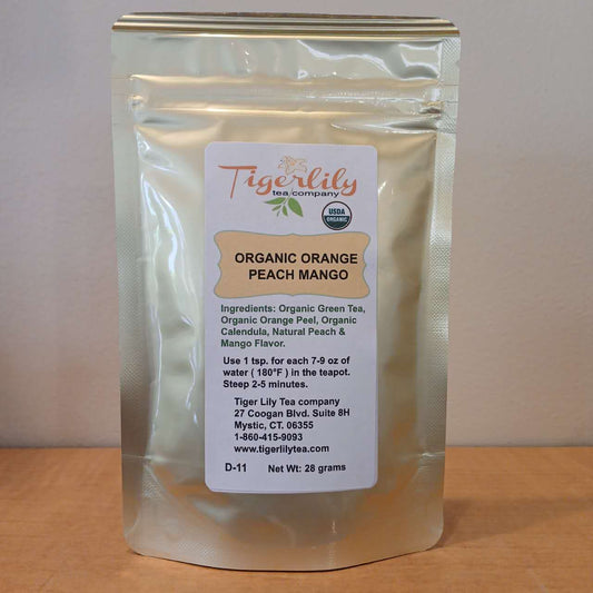 Organic Orange Peach Mango – Fruity Green Tea Blend