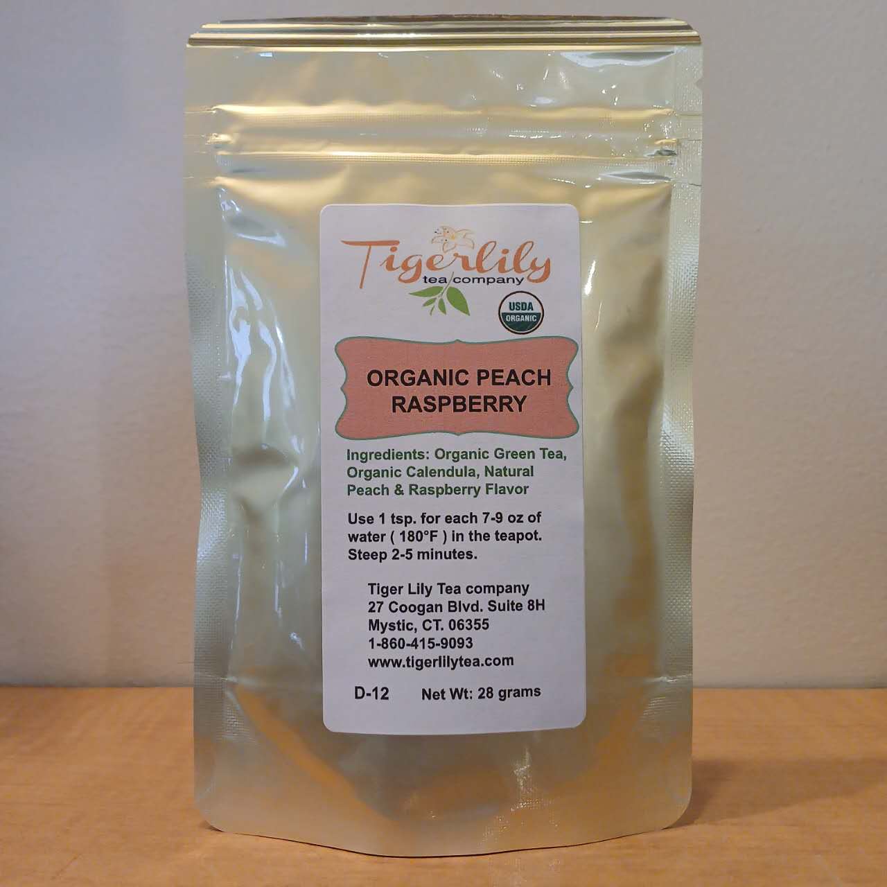 Organic Peach Raspberry – Fruity Herbal Tea