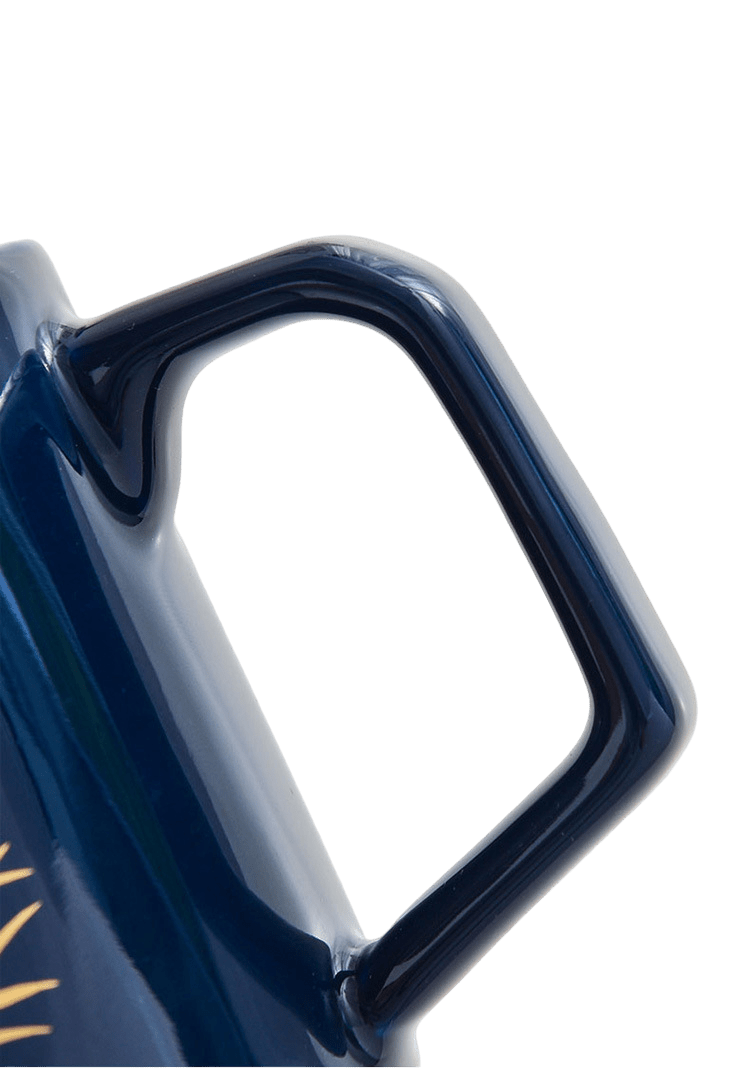 450ml Dark Blue Bamboo Ceramic Tea Cup with Infuser & Lid - Tea Cup - Tiger Lily Tea Co
