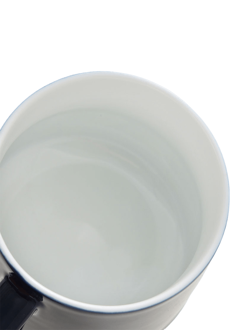 450ml Dark Blue Bamboo Ceramic Tea Cup with Infuser & Lid - Tea Cup - Tiger Lily Tea Co