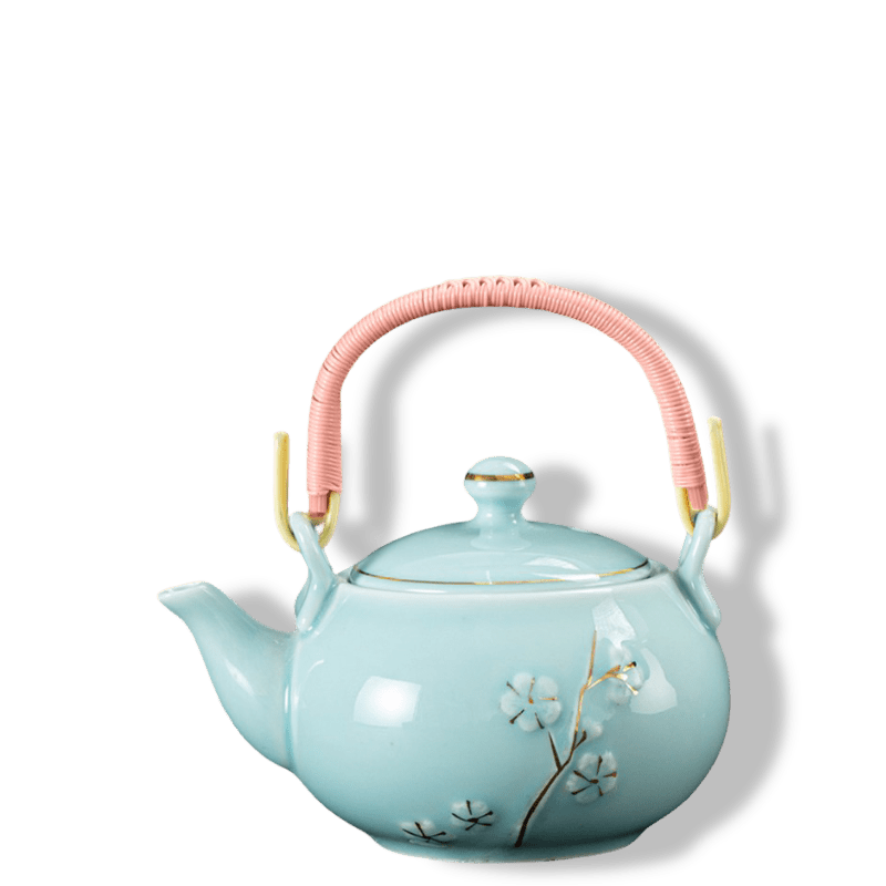 660ml Handmade Kiln - Transformed Ceramic Teapot with filter – Celadon Green or Ivory White - TeaPot - Tiger Lily Tea Co