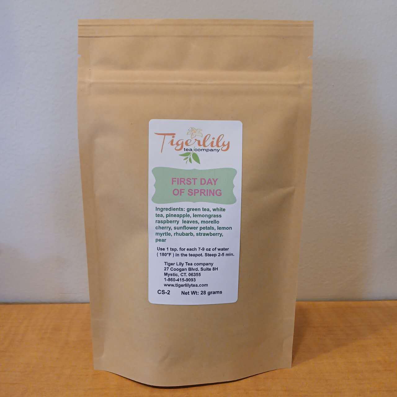 First Day of Spring – Jasmine Rose Green Tea Floral Blend by Tigerlily Tea