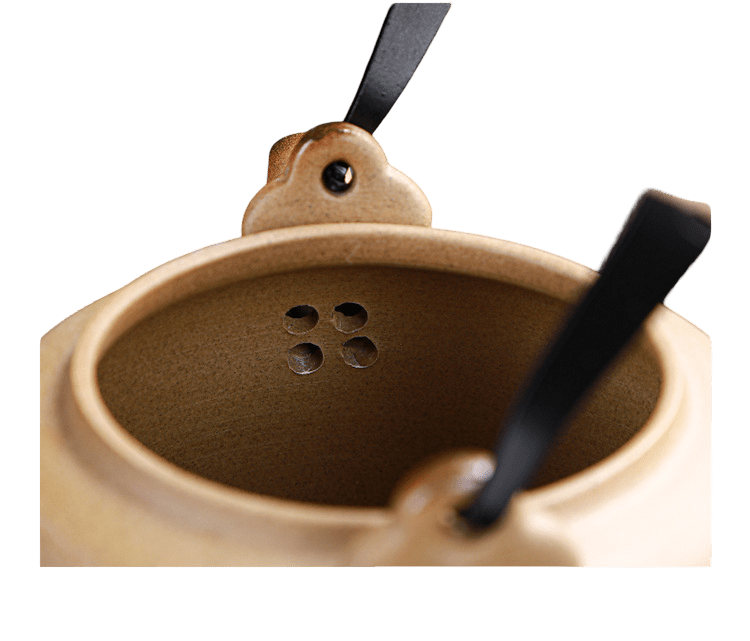 800ml Coarse Pottery Orchid Tea Set – New Chinese Style Teapot with six 110ml Teacups - TeaPot - Tiger Lily Tea Co