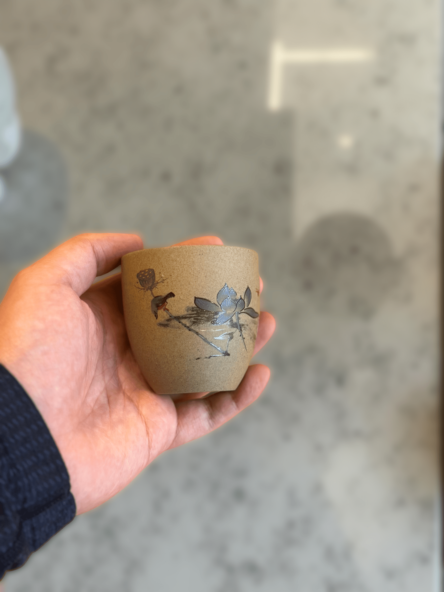 800ml Coarse Pottery Orchid Tea Set – New Chinese Style Teapot with six 110ml Teacups - TeaPot - Tiger Lily Tea Co