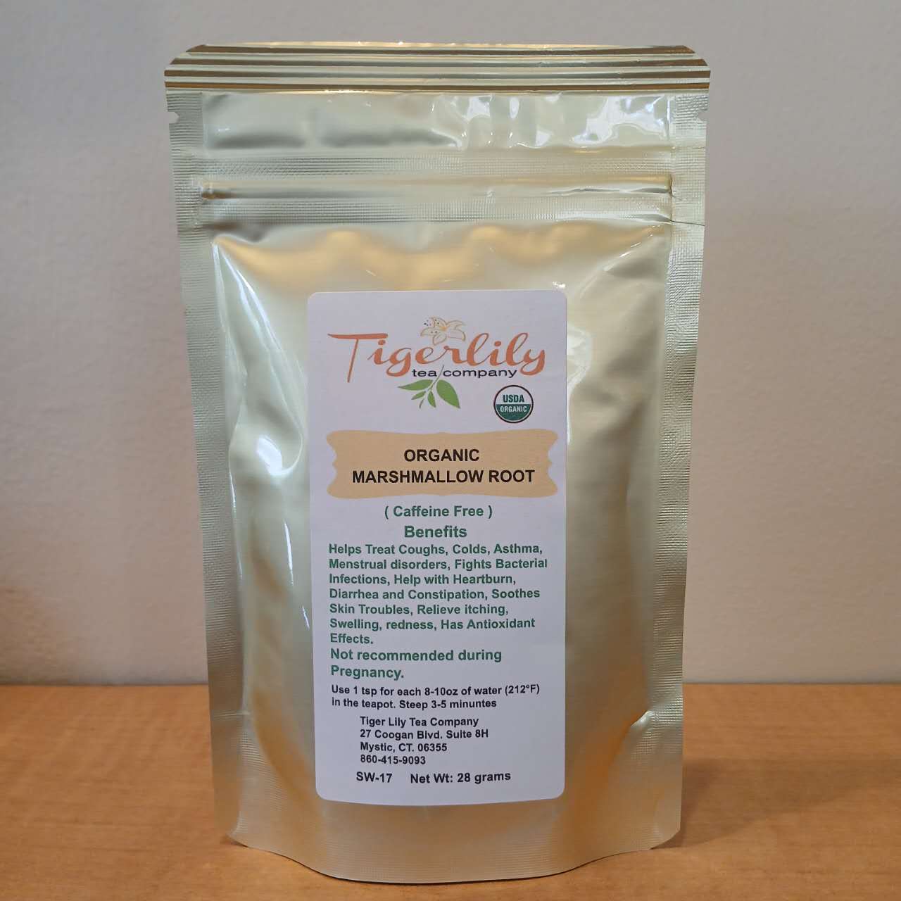 Organic Marshmallow Root Herbal Tea – Caffeine-Free by Tigerlily Tea