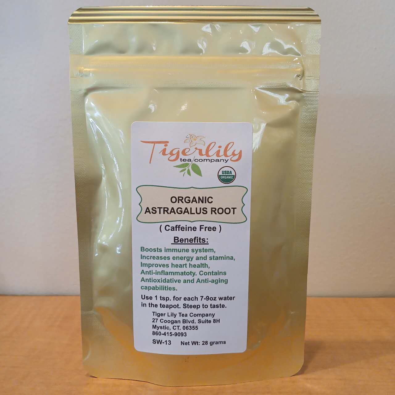 Organic Astragalus Root Herbal Tea – Immune Support Caffeine-Free by Tigerlily Tea