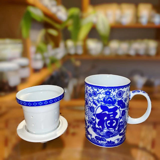 Blue Fu(Luck) Cup