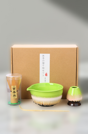 4-Piece Matcha Tea Set – 520ml Chawan Bowl with Whisk, Holder & Scoop