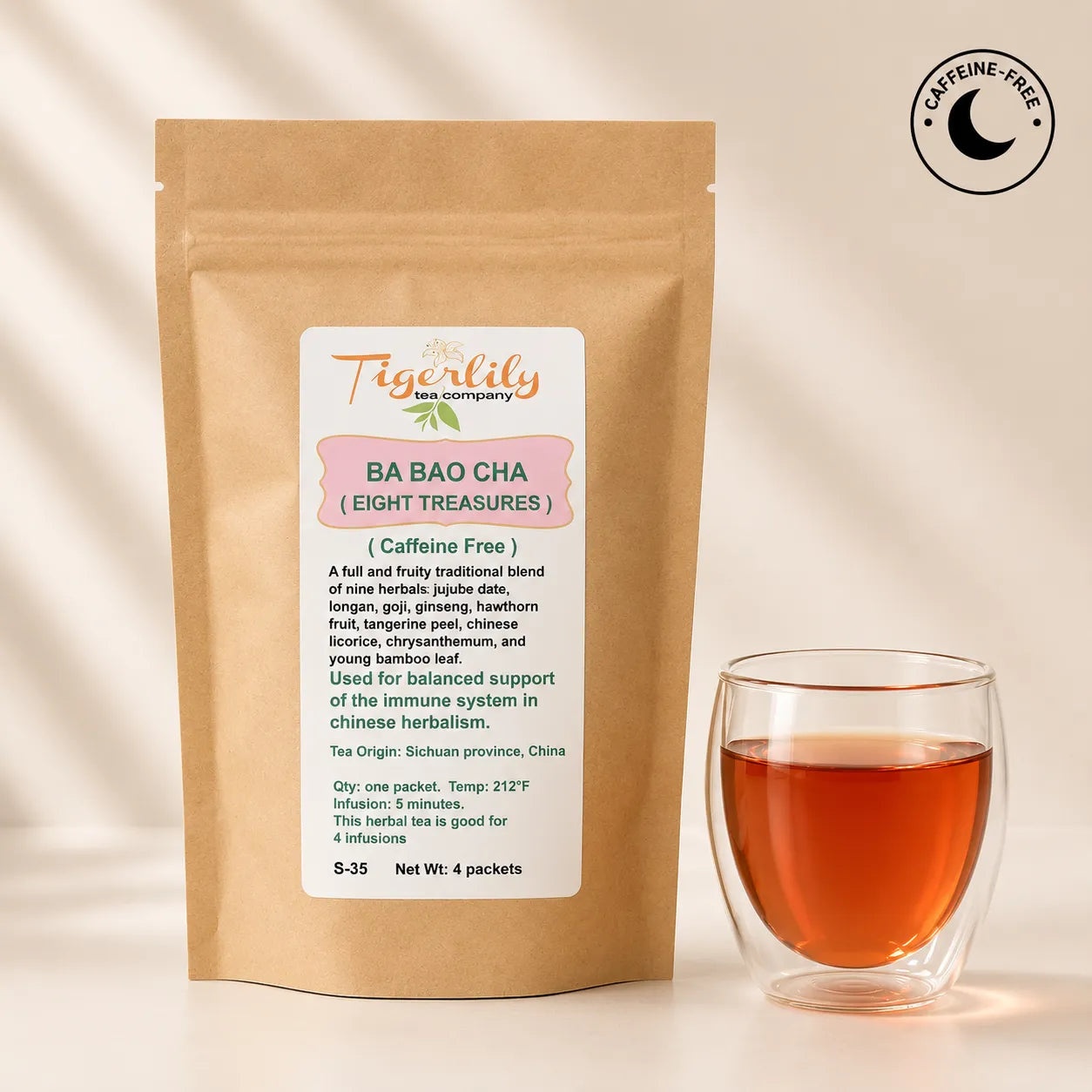 Ba Bao Cha eight treasures herbal tea with dried fruits and herbs