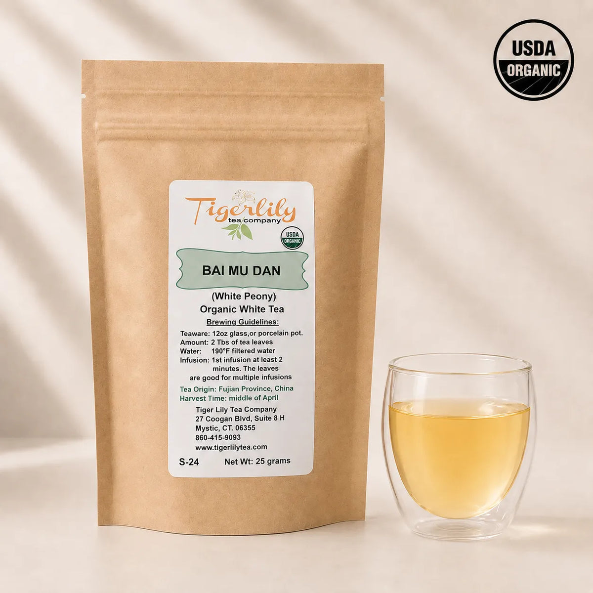 Bai Mu Dan white peony loose leaf white tea
