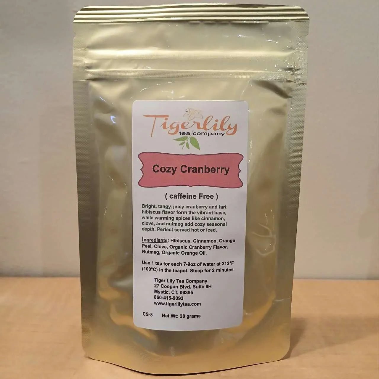 Cozy Cranberry Herbal Tea (Caffeine - Free) - Herbal - Tiger Lily Tea Co