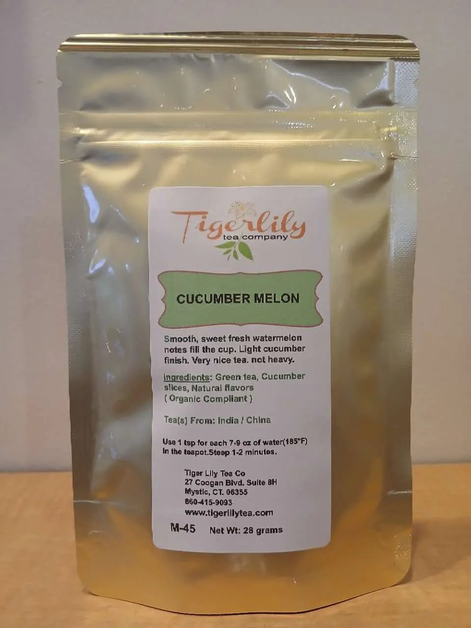 Cucumber Melon Green Tea – Refreshing Summer Blend - Green Tea - Tiger Lily Tea Co