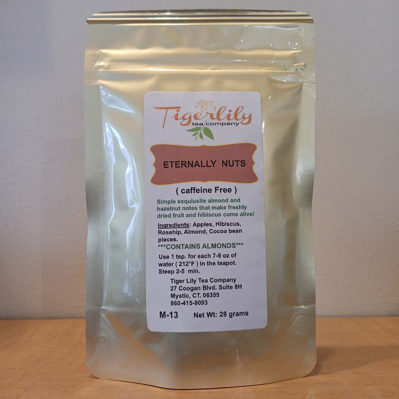Eternally Nuts – Apple Cinnamon Almond Herbal Tea - caffeine Free - Tiger Lily Tea Co