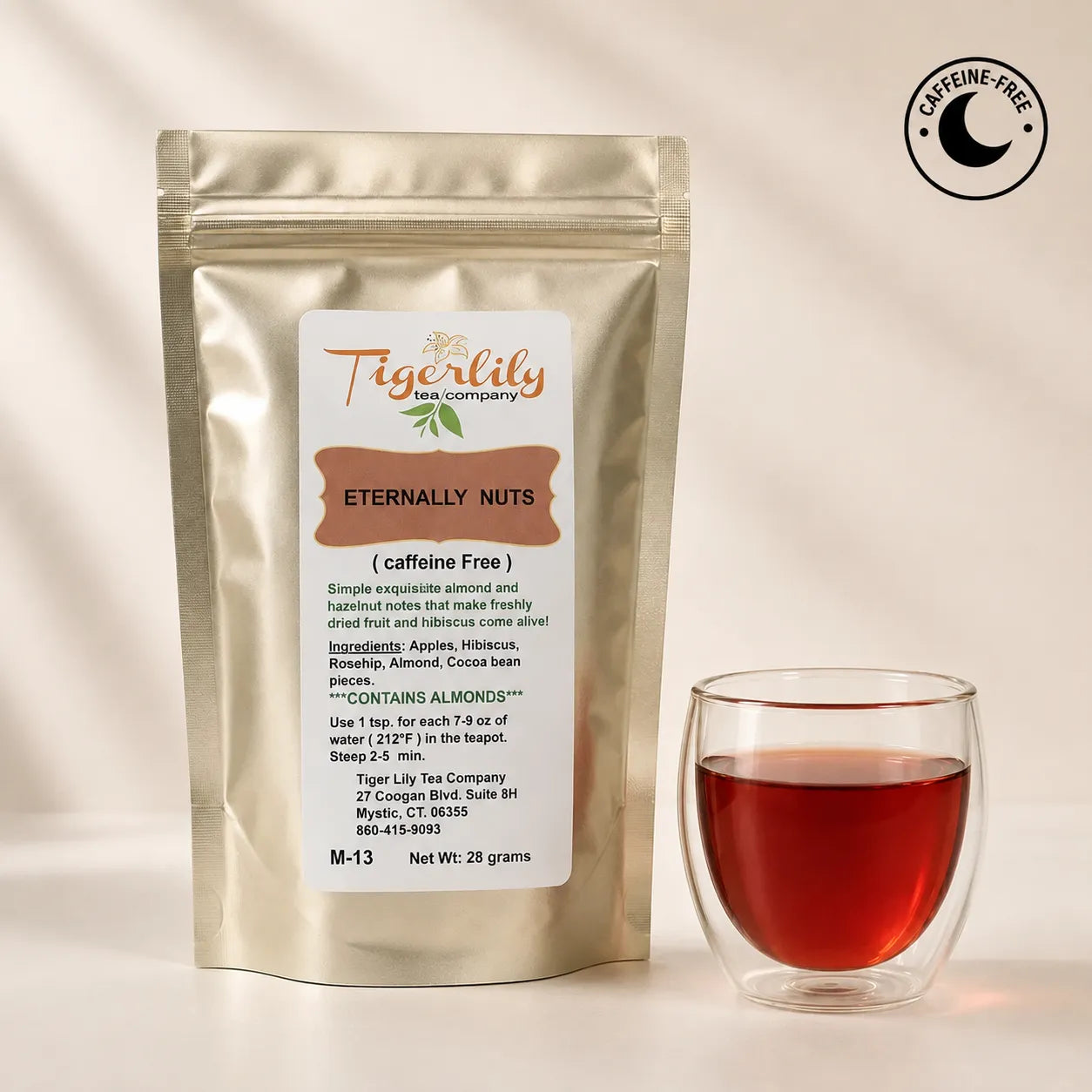 Eternally Nuts apple cocoa almond loose herbal tea