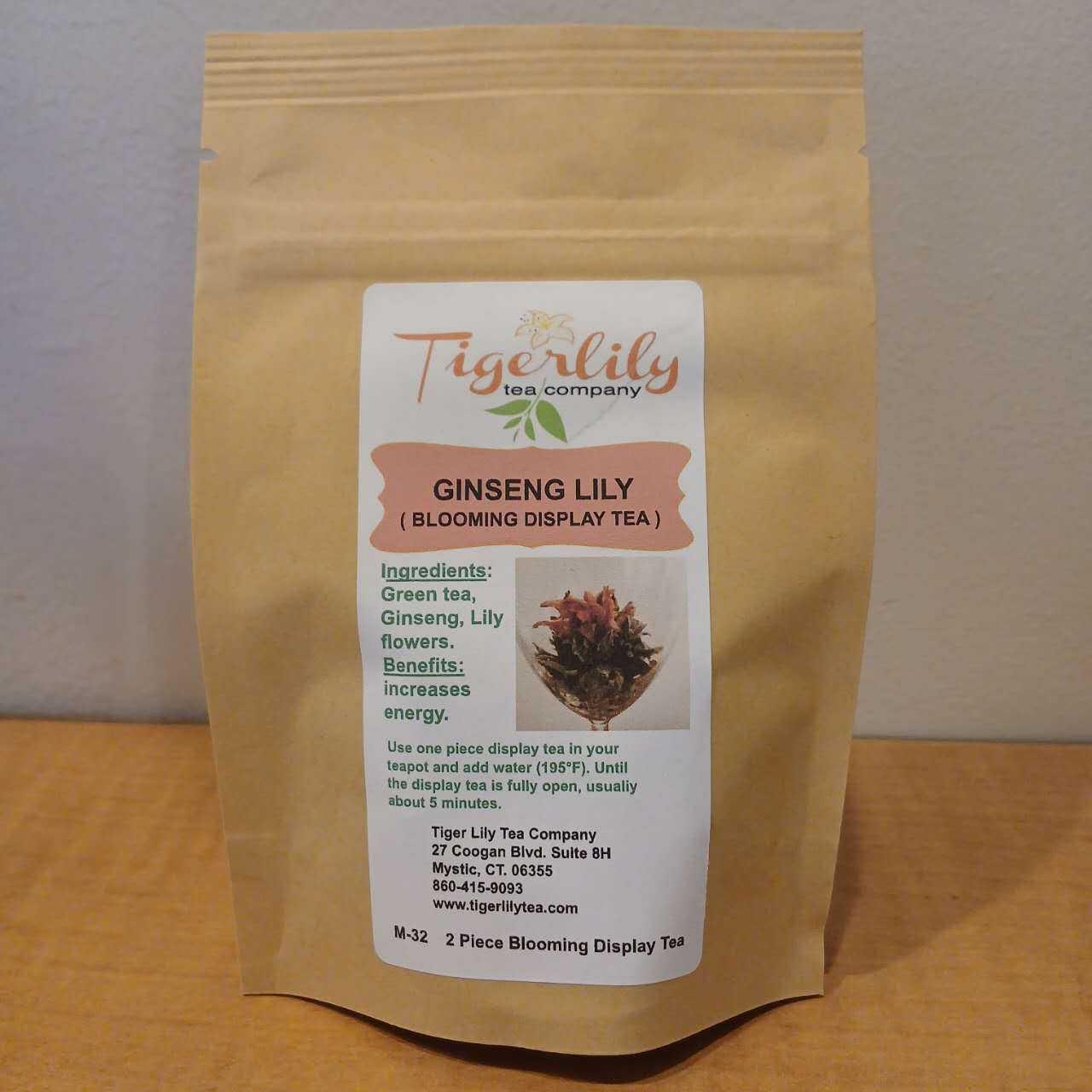Ginseng Lily | Organic Artisan Blooming Tea - Green Tea - Tiger Lily Tea Co