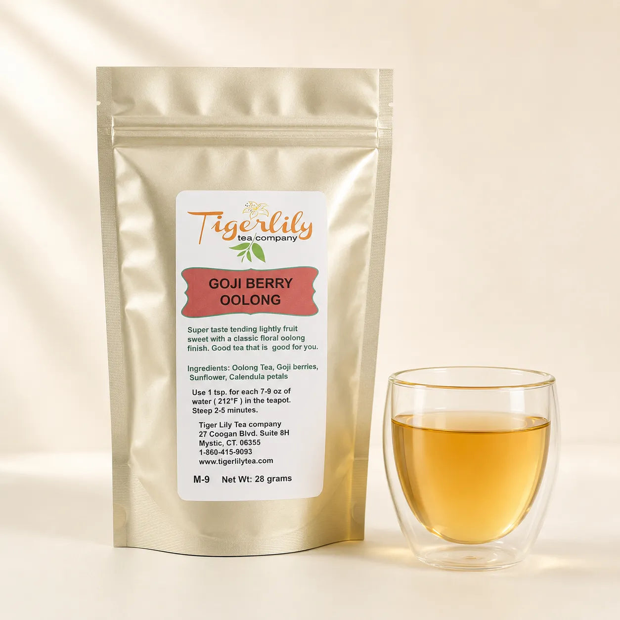 Goji berry loose leaf oolong tea