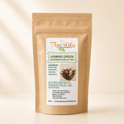 Jasmine green tea, hand-rolled blooming tea