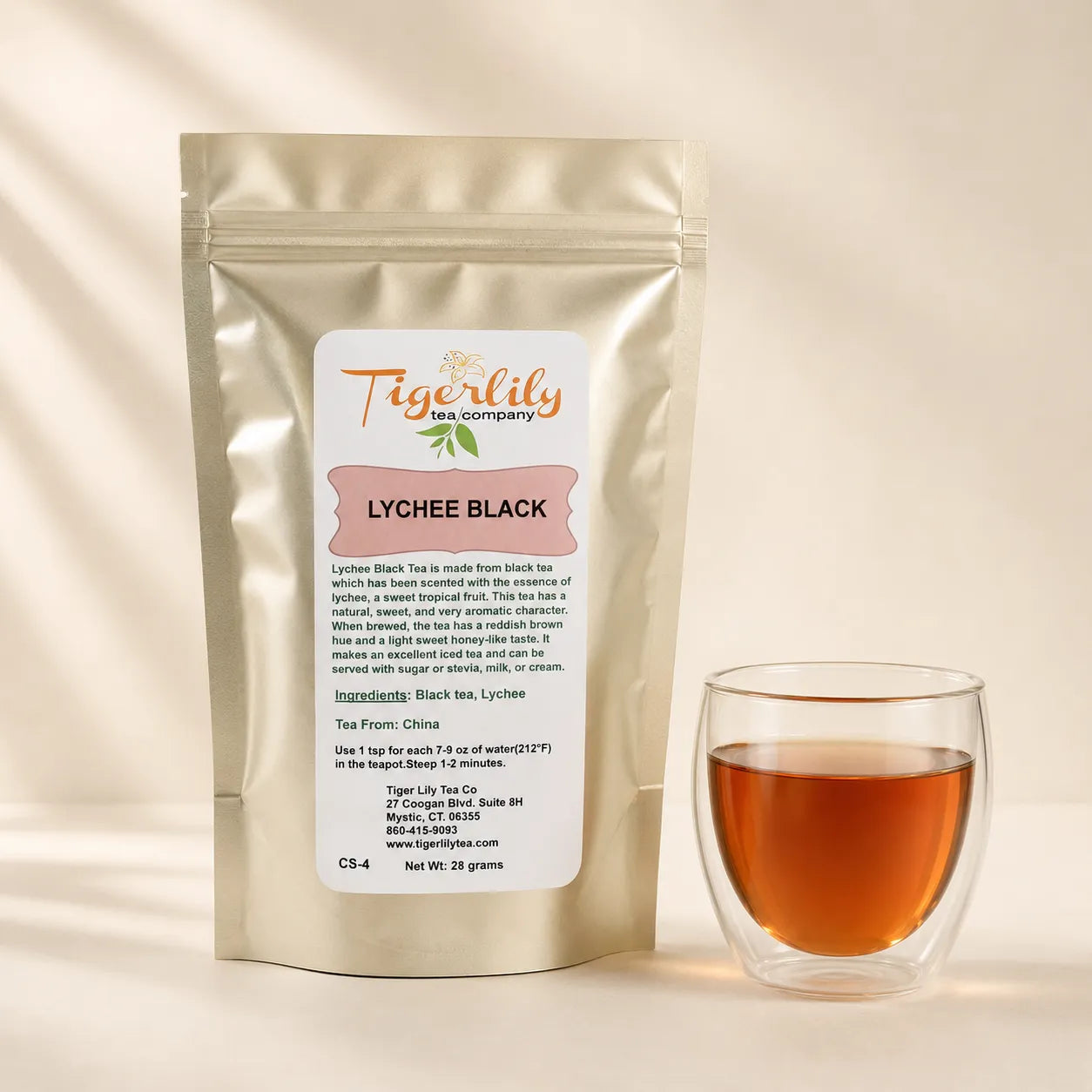 Lychee loose leaf Chinese black tea