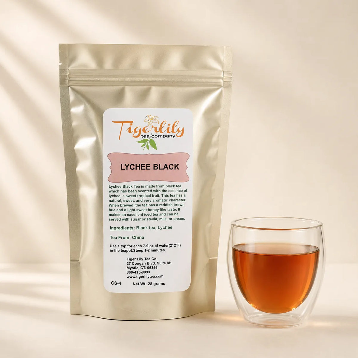 Lychee loose leaf Chinese black tea