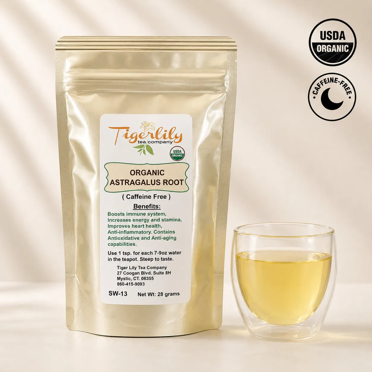Organic astragalus root sliced herbal tea