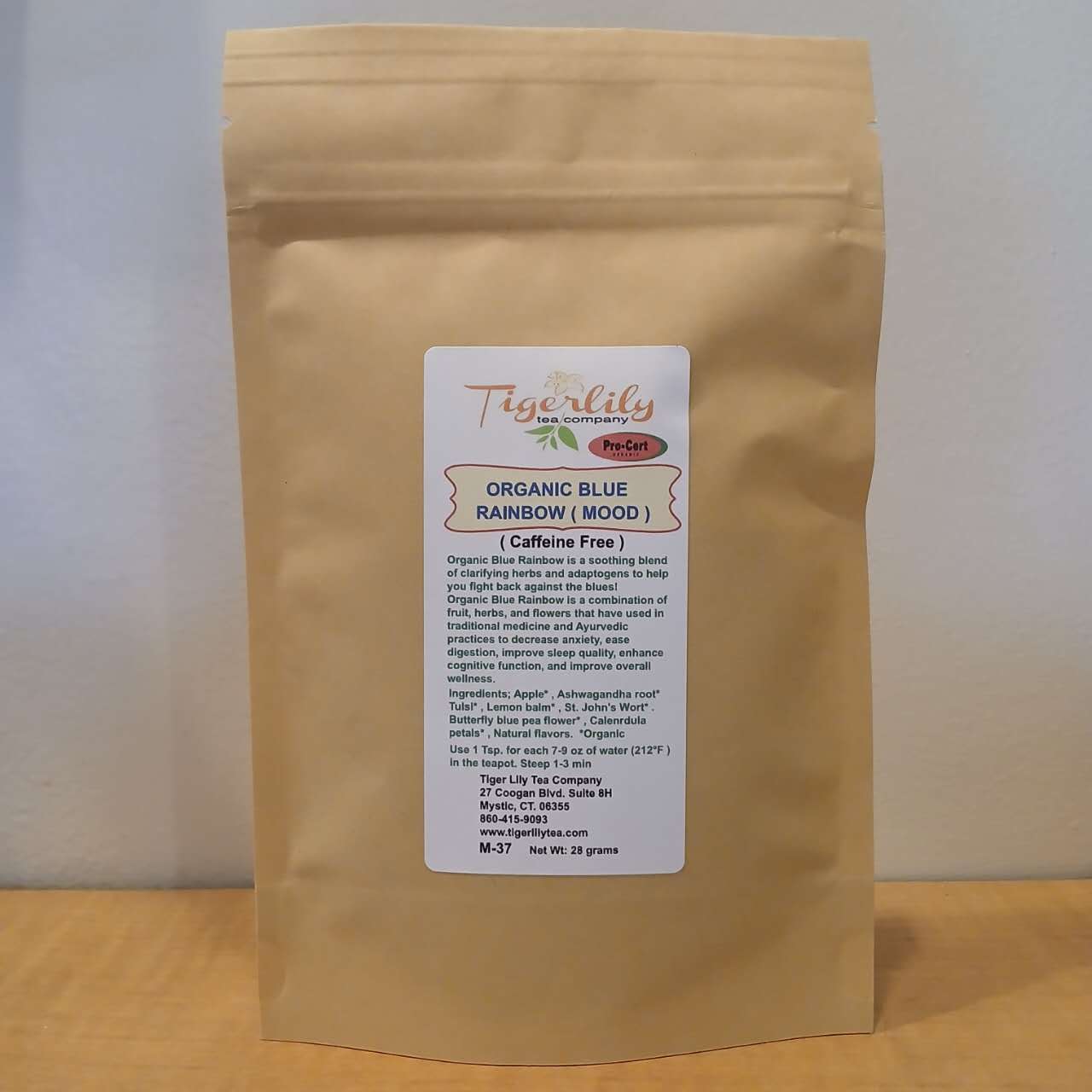 Organic Blue Rainbow (Mood Support) Herbal Tea – Caffeine - Free - caffeine Free - Tiger Lily Tea Co