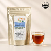 Organic blueberry loose leaf black tea