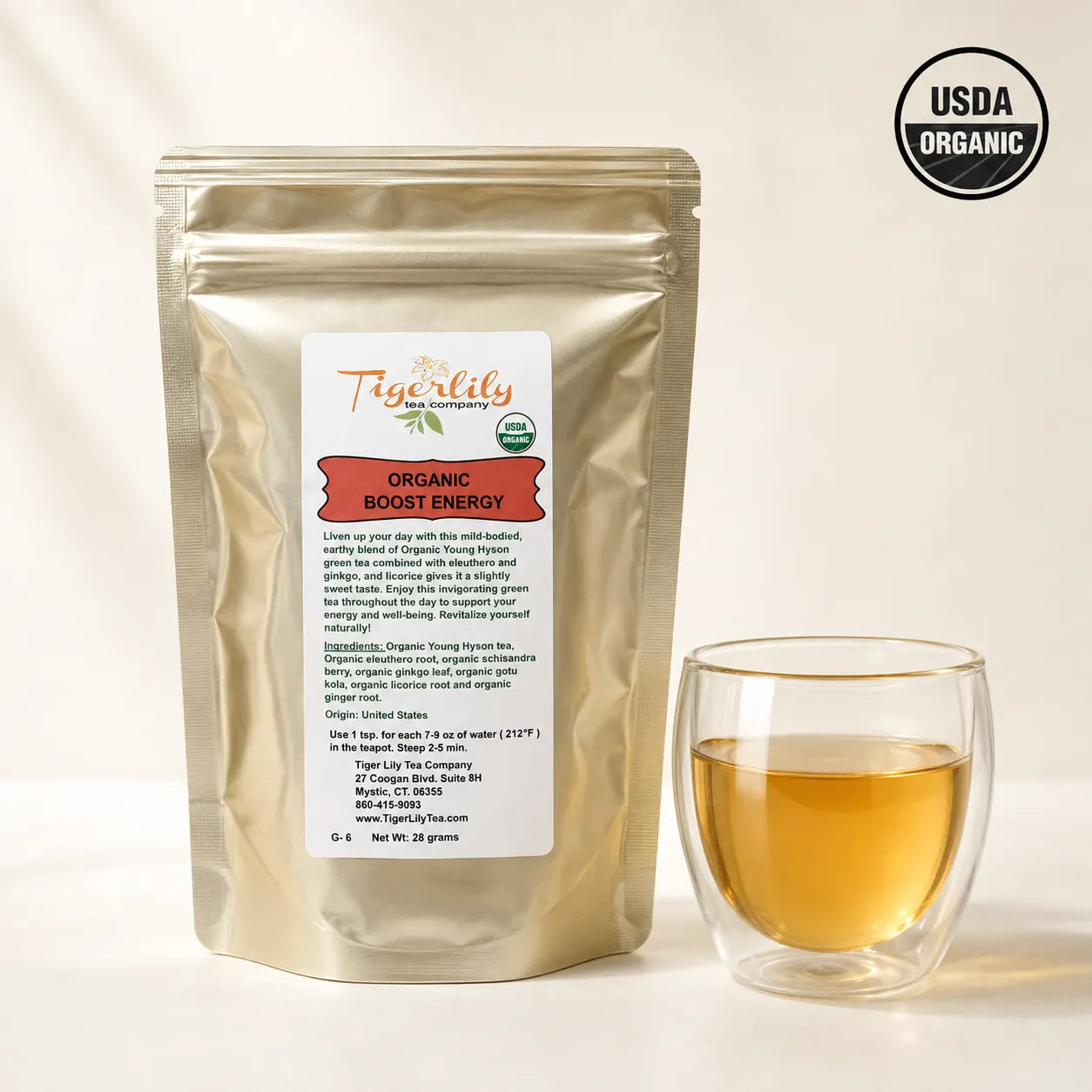 Organic Boost Energy Green Tea