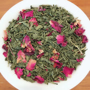 Organic Cherry Rose Green – Fruity & Floral Green Tea - Green Tea - Tiger Lily Tea Co