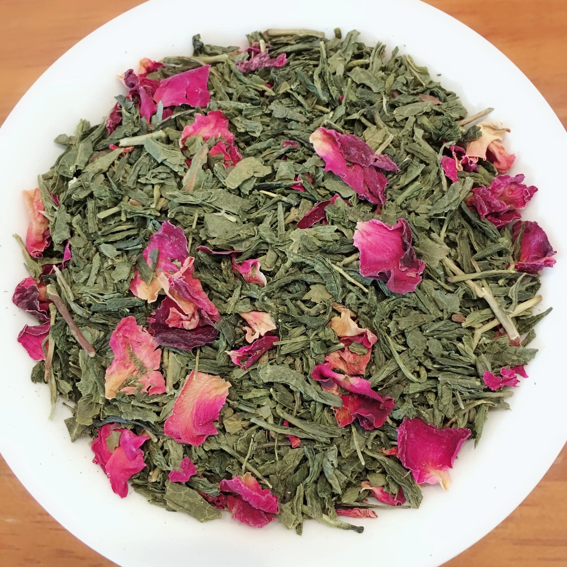 Organic Cherry Rose Green – Fruity & Floral Green Tea - Green Tea - Tiger Lily Tea Co