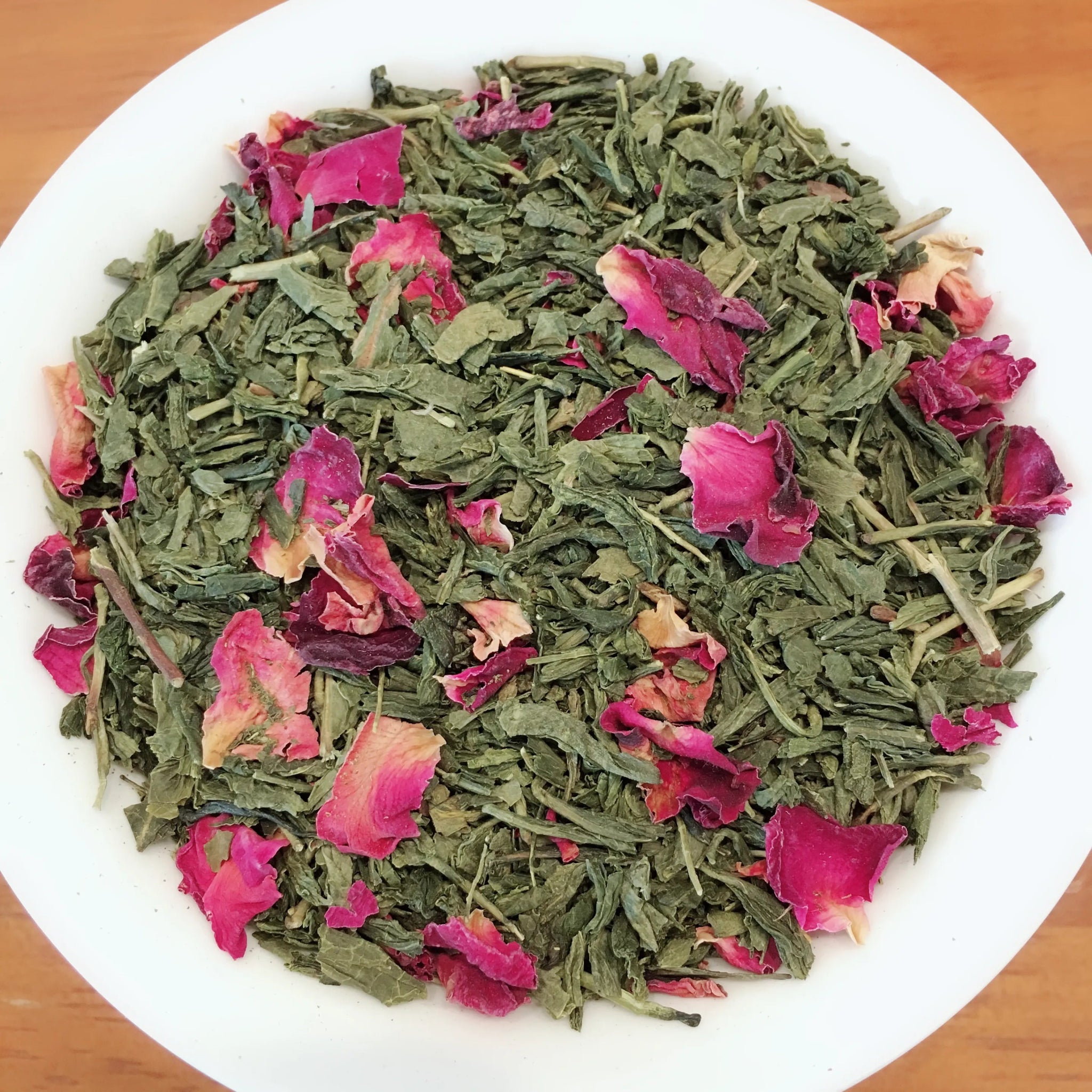 Organic Cherry Rose Green – Fruity & Floral Green Tea - Green Tea - Tiger Lily Tea Co
