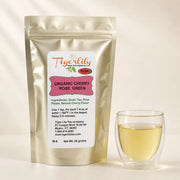Organic cherry rose loose leaf green tea