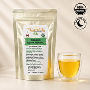 Organic caffeine-free loose leaf herbal tea blend