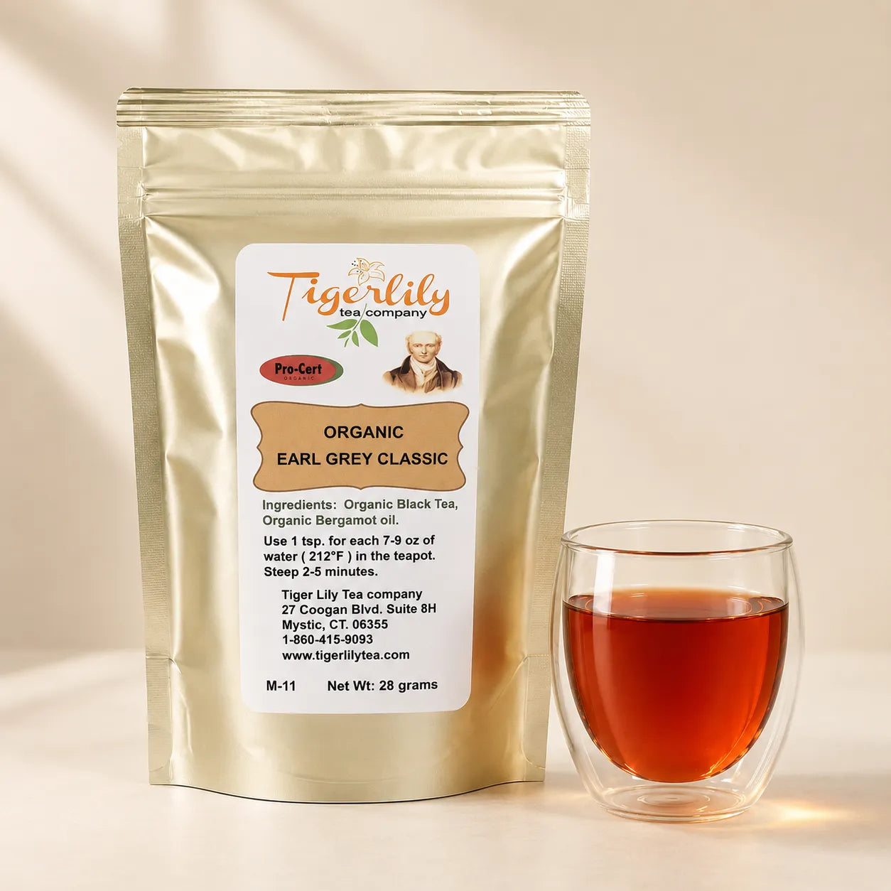 Organic Earl Grey classic bergamot loose leaf black tea