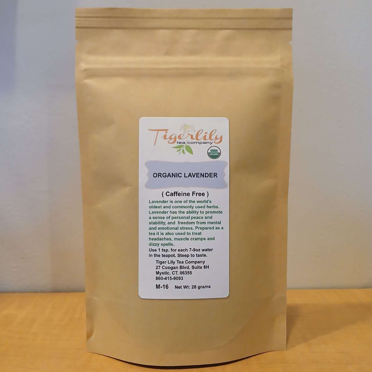 tiger lily tea Organic Lavender – Calming Herbal Tea (Caffeine-Free)
