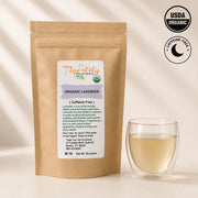 Organic lavender flowers caffeine-free herbal tea