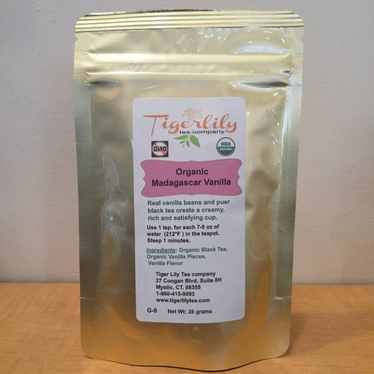 Organic Madagascar Vanilla Black Tea - Black Tea - Tiger Lily Tea Co