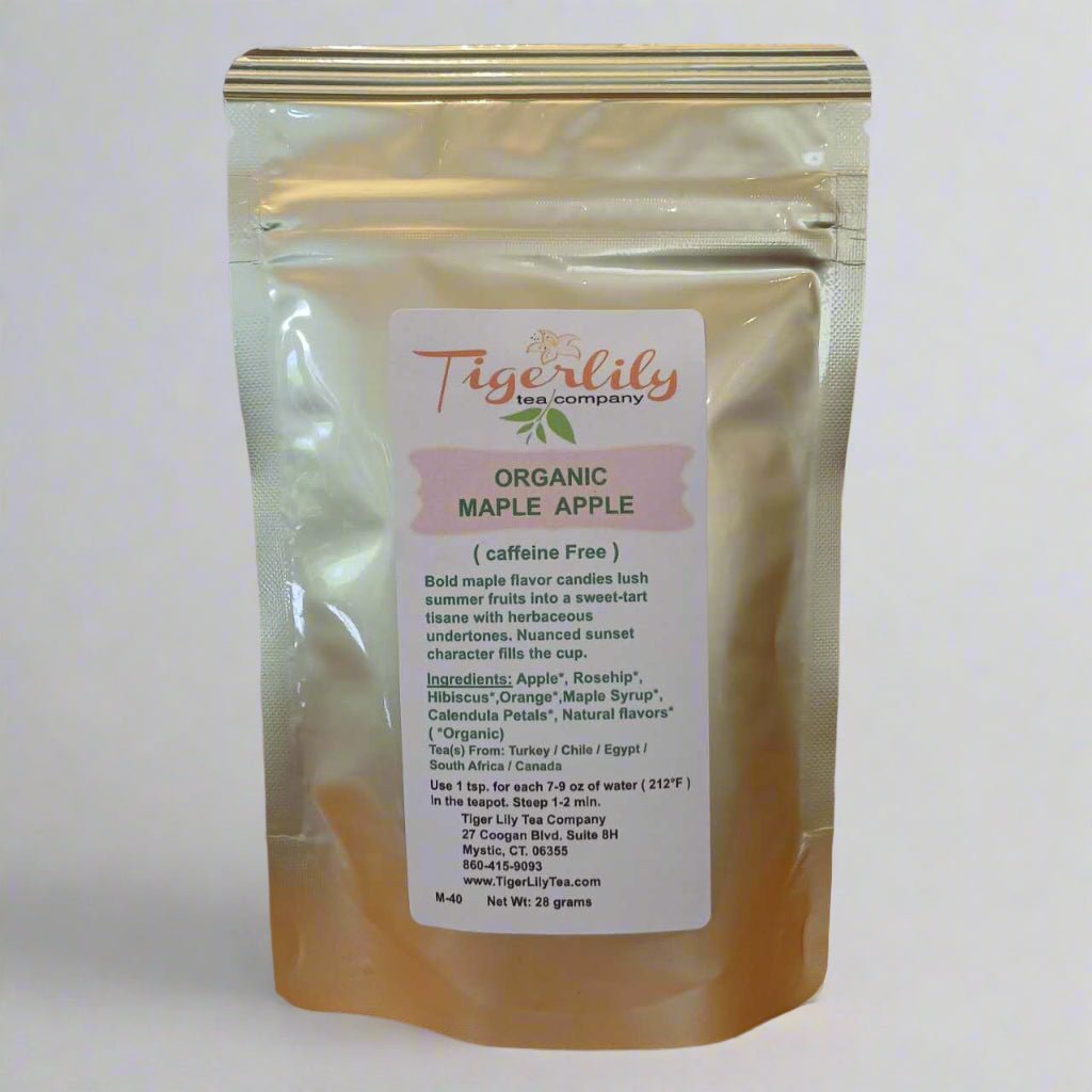 Organic Maple Apple Herbal Tea – Caffeine - Free - Herbal - Tiger Lily Tea Co