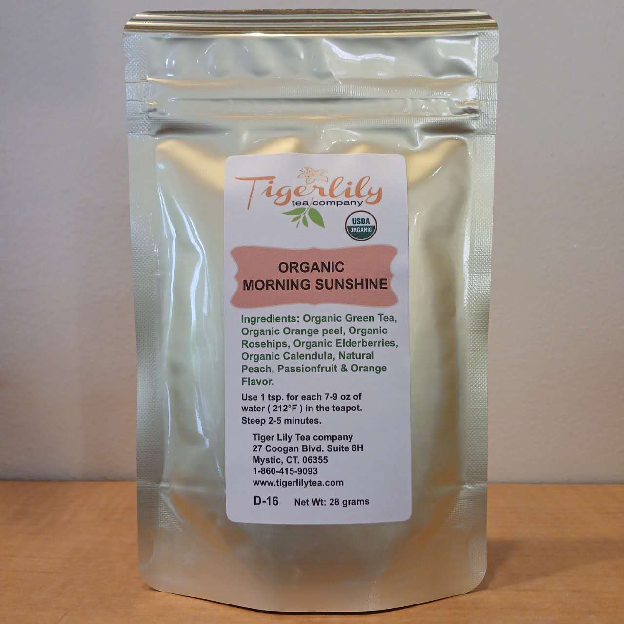 tiger lily tea mystic Organic Morning Sunshine – Organic Green Tea Blend