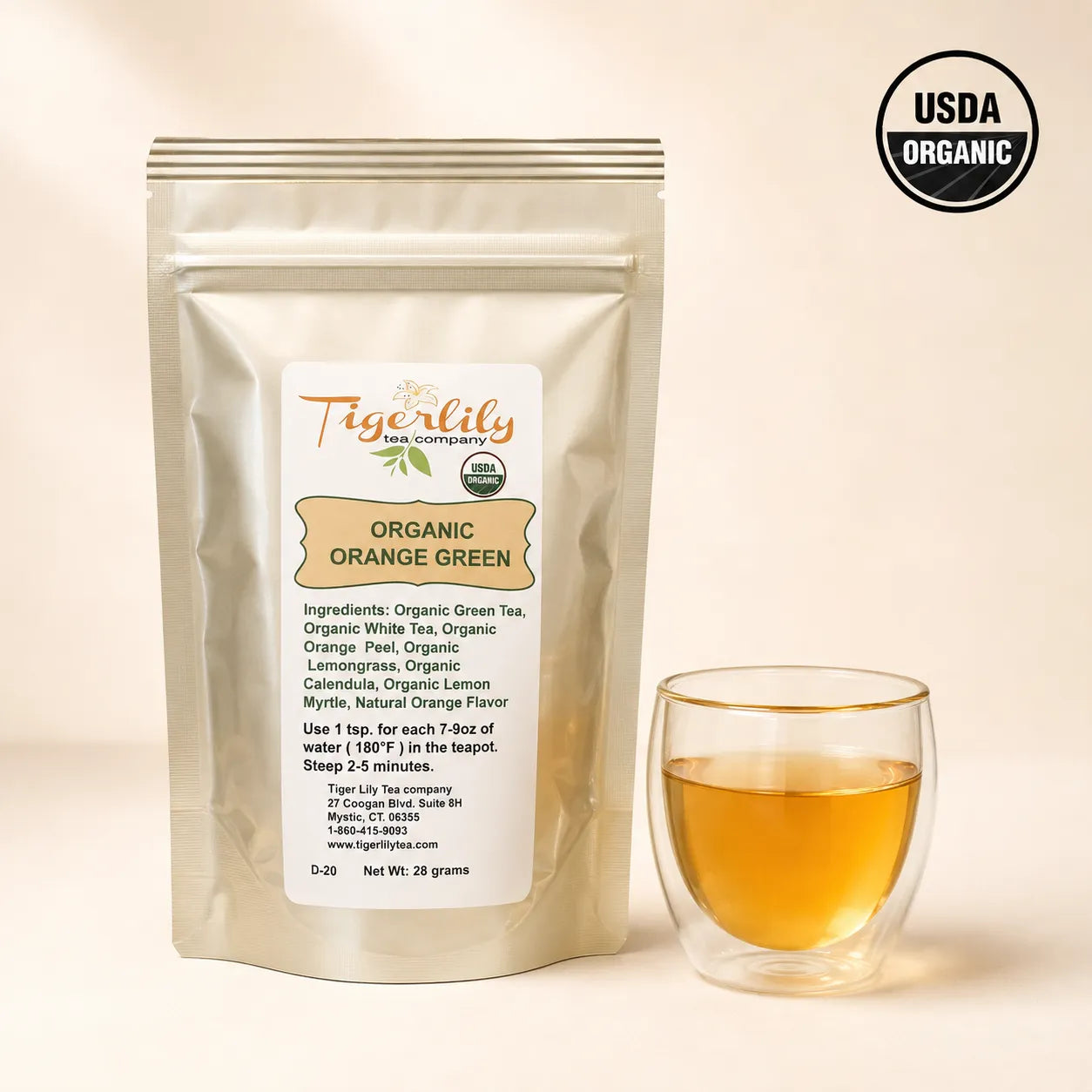 Organic Orange Green Tea