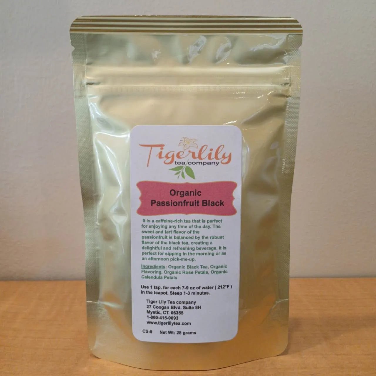 Organic Passionfruit Black Tea - Black Tea-Tiger Lily Tea Co