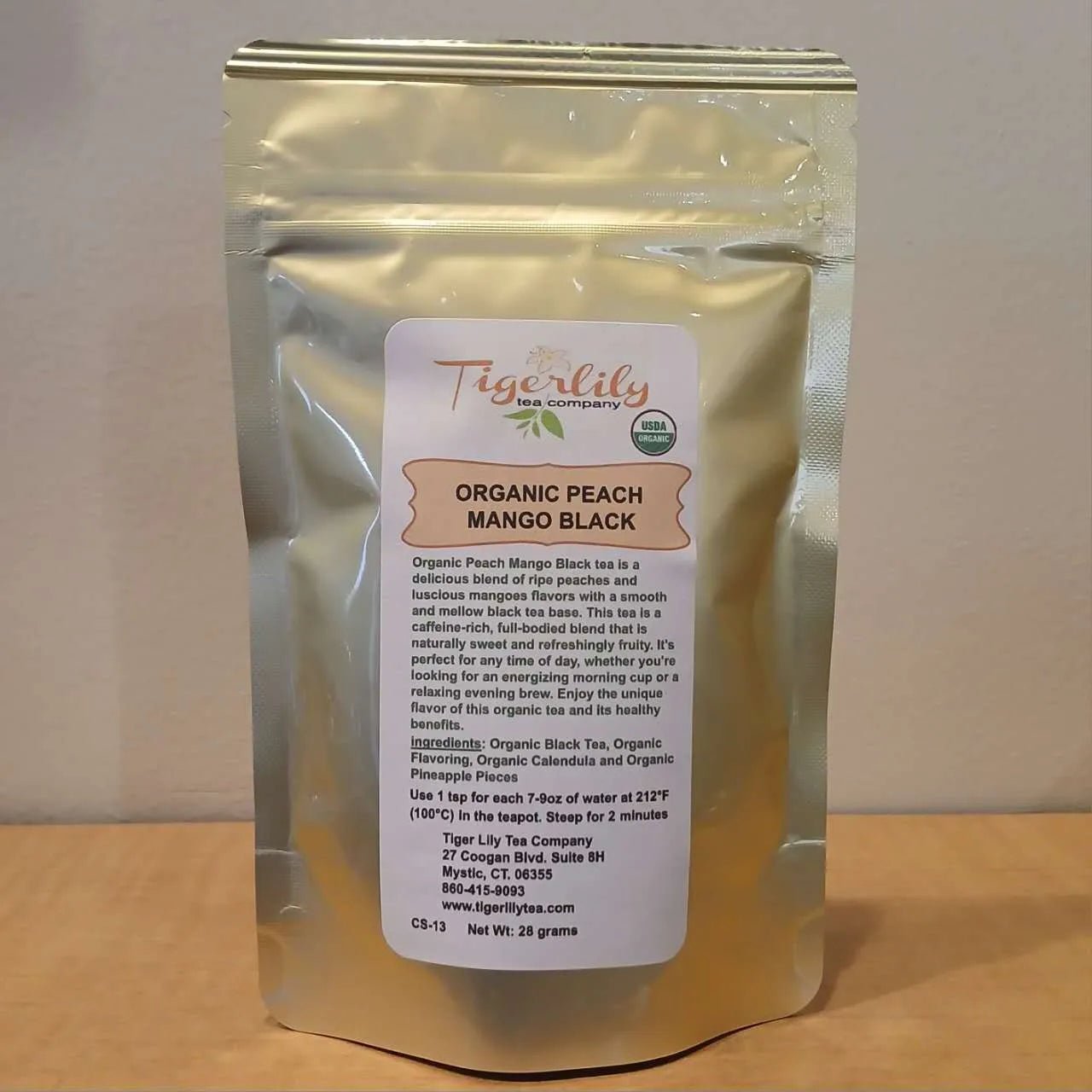 Organic Peach Mango Black - Black Tea-Tiger Lily Tea Co