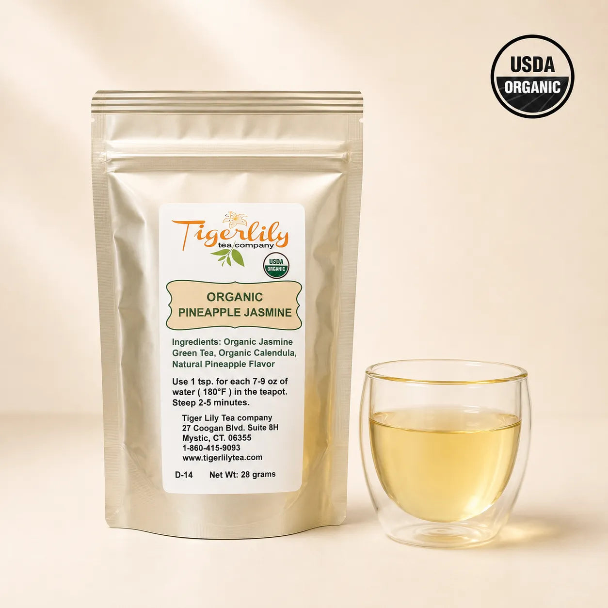 Organic Pineapple Jasmine Green Tea