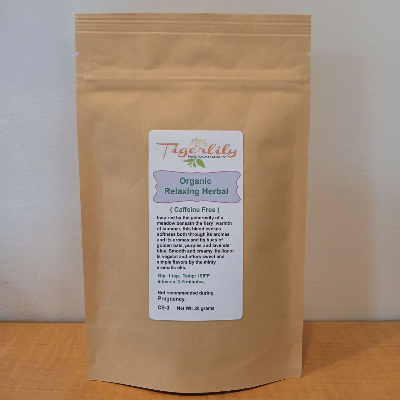 Organic Relaxing Herbal – Calming Caffeine - Free Blend - Herbal - Tiger Lily Tea Co