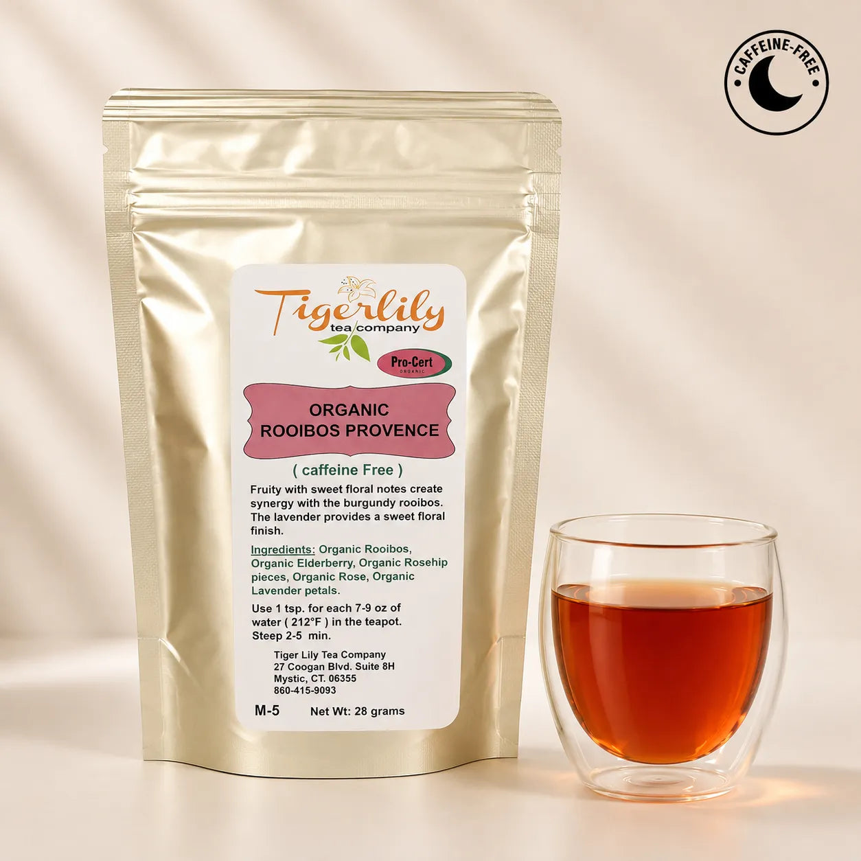 Organic rooibos Provence fruity floral loose herbal tea